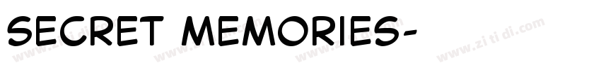 Secret Memories字体转换